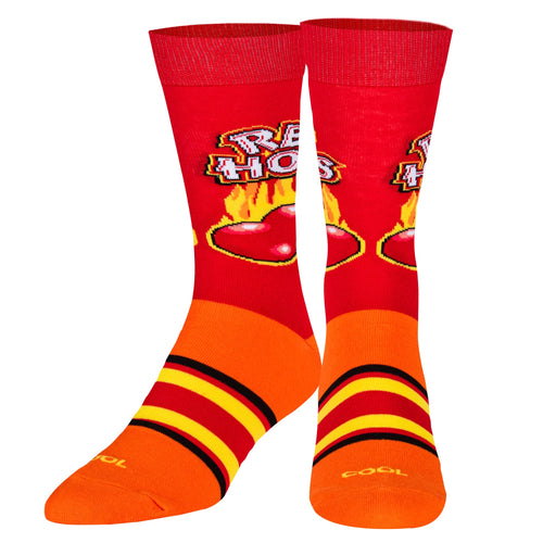 Red Hots - Mens Crew Folded - Cool Socks