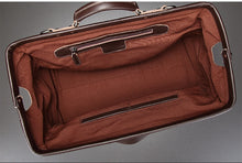 Mens Anti Theft Genuine Leather Travel Bag With Metal Buckle