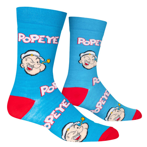 Popeye - Crazy Socks - Mens Crew Folded