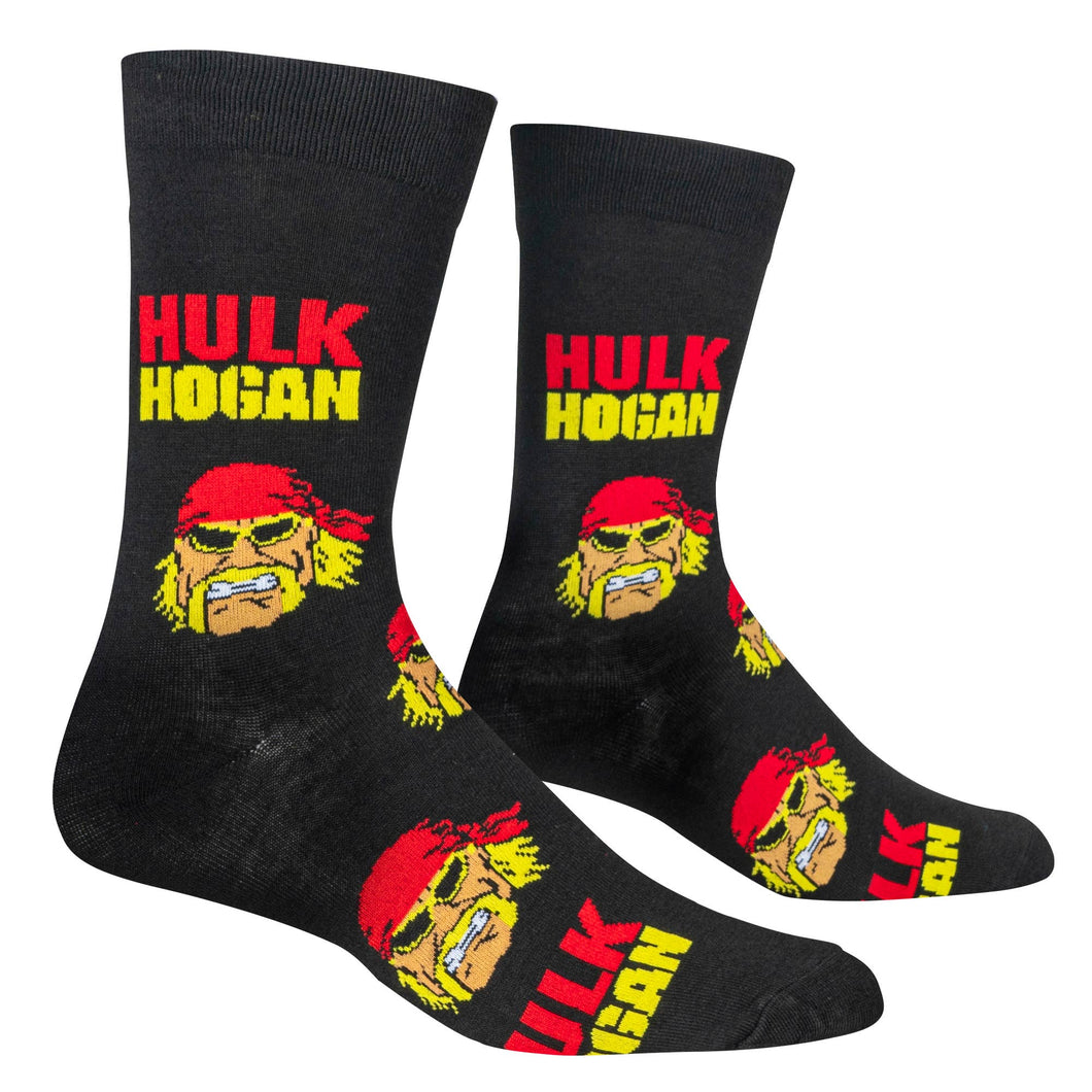 Hulk Hogan -  Crazy Socks - Mens Crew Folded