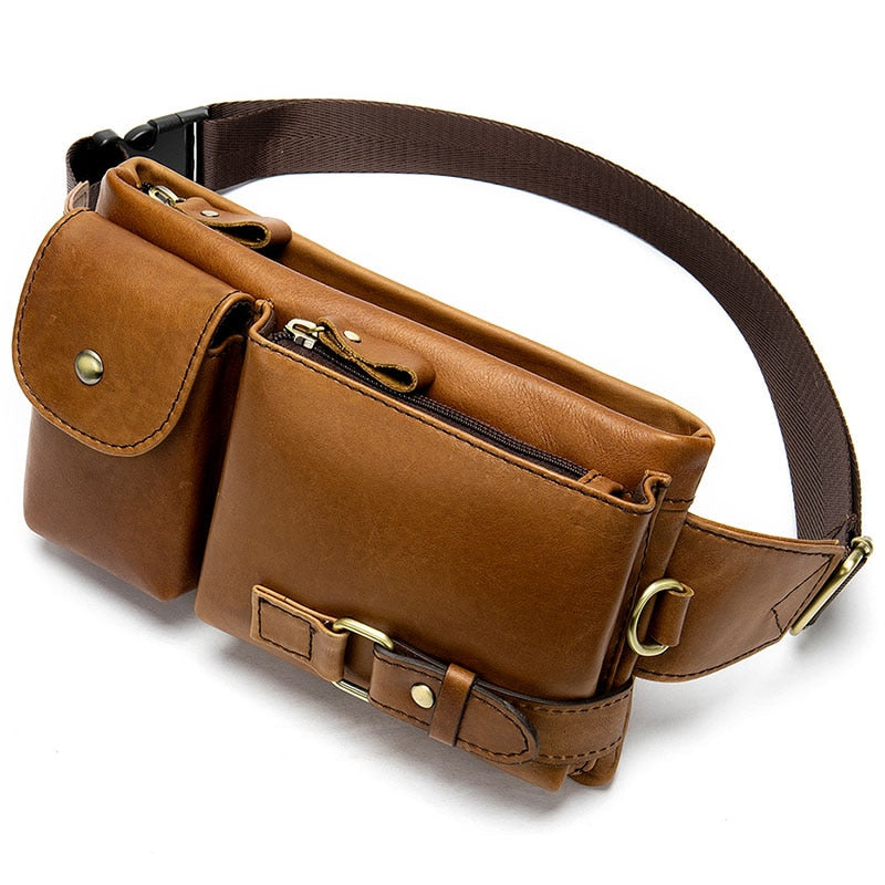 バッグ leather waist pouch brown Amazon.com | New Waist Packs Men Chest Sling Bag Waterproof