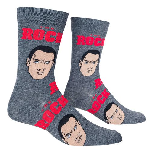 The Rock - Crazy Socks - Mens Crew Folded